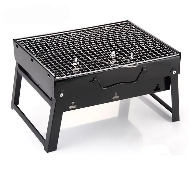 Best Sell Portable Picnic Camping BBQ Grills Stove Folding Outdoor Table Steel Barbecue Charcoal Grill