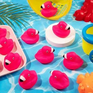 Red Flamingo Pvc Mini Wholesale Custom Ducks Christmas Rubber Duck Bulk Gifts - Product Image 4