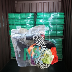 ผ้าเช็ดทำความสะอาดอุตสาหกรรมแบบนุ่มซึมซับได้ดี ผลิตจากผ้าฝ้ายรีไซเคิล 100% ตัดเย็บจากผ้าที่รีไซเคิลแล้ว - Product Image 1