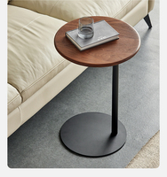 Nordique Mini Table Basse Durable En Bois Massif Design Moderne Petite Taille Chevet Balcon Salon Utilisation En Forme De C
