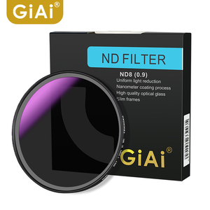 Filtre de contrôle de la lumière pour la photographie ND8 ND16 ND64 55mm 58mm 67mm 77mm 82mm Revêtement nano Objectif de caméra reflex numérique à densité neutre <span class=keywords><strong>Filtres</strong></span> ND - Product Image 1