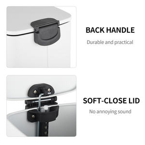 Cubo de Basura de Acero Inoxidable con Pedal y Cierre Suave, ODM, 6L, 12L, 30L, 40L, 50L - Product Image 5