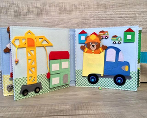 Giocattoli Educativi <span class=keywords><strong>Montessori</strong></span> 2025, Nuova Tavola delle Attività in Feltro Morbido a Tema Aereo e Auto, Personalizzabile in Colore e Dimensioni, per Bambini, Marca FUAN - Product Image 5
