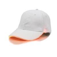 Gorra de Béisbol con Luz LED Brillante para Conciertos, Fiestas Rave, Halloween, Navidad, Acción de Gracias, Decoraciones de Fiesta, Algodón Blanco y Poliéster
