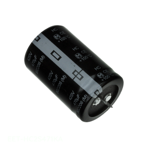 Distributeur agréé EET-HC2S471KA Condensateur en aluminium 470 µF 20% 420V SNAP TH à montage traversant - Product Image 1