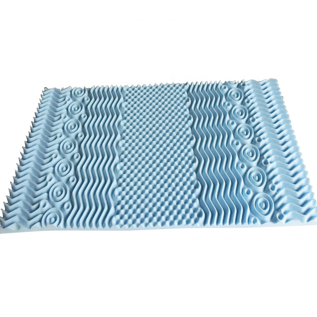 Factory Wholesale 7-zone Gel Silicone Memory Foam Mattress Topper