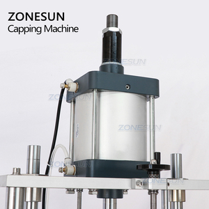 ZONESUN ZS-YG10 automatique liquide aluminium parfum pompe pulvérisateur bouteille collier anneau bouchons pressage capsulage sertissage Machine - Product Image 3
