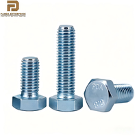 Baut Kepala Heksagonal M12 Kelas 8.8 Berlapis Seng/Galvanis Celup Panas PANDA Steel OEM Cina DIN 931/DIN933 dengan Mur & Ring