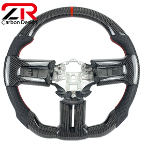 Volante de Fibra de Carbono Personalizado para <span class=keywords><strong>Ford</strong></span> <span class=keywords><strong>Mustang</strong></span> 2008 2009 2010 2011 <span class=keywords><strong>2012</strong></span> 2013 S197 GT Coupe <span class=keywords><strong>GT500</strong></span> Shelby Snake Boss 302 - Product Image 1