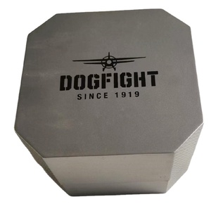 Boîte à montre de qualité supérieure en argent, couleur personnalisée, marque coréenne, peinture mate carrée, coffret cadeau - Product Image 1