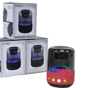 2023 Wholesale burst high value LED lighting speakers wireless small portable home outdoor sports music speakers