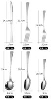 Écailles de poisson hôtel en acier inoxydable 304 ensembles de couverts couteau de table en or cuillère et fourchette ensembles de couverts dorés