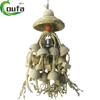 Jouets d'oiseaux bois naturel maïs tressé jouet de recherche de nourriture pour perroquet perroquet perruche Finch ara