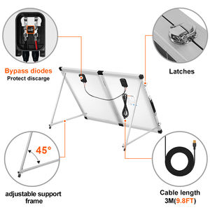 Livraison gratuite USA STOCK DOKIO Haute efficacité 18V 100W Panneau solaire pliable 10A Contrôleur pour le camping - Product Image 5