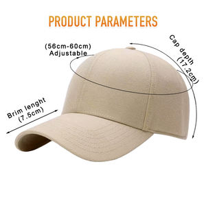 Casquettes de baseball tendance Heycap respirantes, brodées, d'hiver, épaisses, en rayonne brossée, avec boucle en cuivre, à visière rigide, chaudes, avec logo personnalisé - Product Image 3