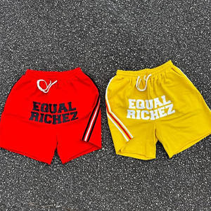 กางเกงขาสั้นผู้ชายผ้าฝ้าย100% ยืดพิมพ์ลายโลโก้ได้ตามต้องการ - Product Image 1