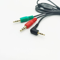 High Quality 2.5mm Stereo Jack Plug Adapter Power Male AV AUX Audio Cable 3.5mm splitter Cable