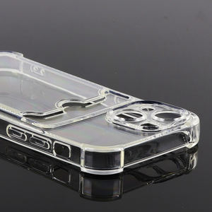 1.5MM TPU precisione foro chiaro titolare della carta nuovo portafoglio cassa del telefono per <span class=keywords><strong>iPhone</strong></span> <span class=keywords><strong>13</strong></span> <span class=keywords><strong>Mini</strong></span>/<span class=keywords><strong>13</strong></span> pro max copertura trasparente del paraurti - Product Image 3