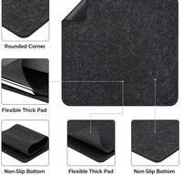 Tapis de protection en feutre et silicone antidérapant, résistant à la chaleur et anti-rayures pour table à manger, table basse et cuisine – Vente en gros