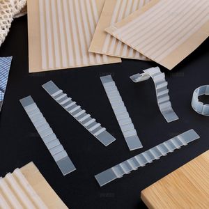 Confezione da 100 Strisce Adesive Antiscivolo in Silicone Trasparente Ecologico per Appendiabiti, Organizzazione Domestica - Product Image 6