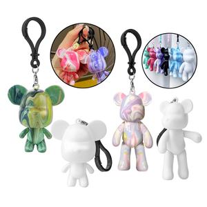 Kit de Bricolage DIY Ours Fluide en Gros, Modèle Ours Fluide Blanc <span class=keywords><strong>Mignon</strong></span>, Jouets de <span class=keywords><strong>Coloriage</strong></span> pour Enfants et Adultes - Product Image 3