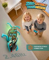 Jouet Gecko RC pour Enfants, Grimpant aux Murs, Changeant de Couleur, Lumineux dans le Noir, Jouets Farfelus, Cadeaux de Fête