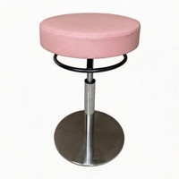 Tabouret de bar pivotant réglable en cuir PU avec rotation à 360 degrés pour bar à domicile et usage au bureau, design moderne