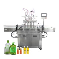 Machine de remplissage automatique de liquide linéaire d'huile d'olive Ligne d'embouteillage et de capsulage d'huile Machine de remplissage de bouteilles de sirop et de miel