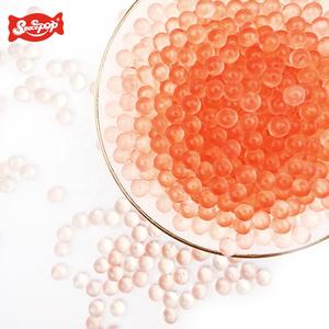 Venta al por mayor Pink Popping Boba Pearls para té con leche Bebida Premium en embalaje de botella - Product Image 2