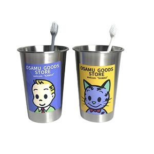 Osamu Goods Store - Vaso para enjuague bucal de acero inoxidable con diseño de dibujos animados para uso en el hogar y el dormitorio - Product Image 5