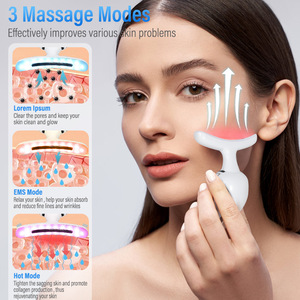 Appareil de soin de la peau multifonctionnel 7-en-1, thérapie par lumière rouge, masseur visage et cou, baguette sculptante pour le visage, machine anti-âge, lifting des rides - Product Image 5
