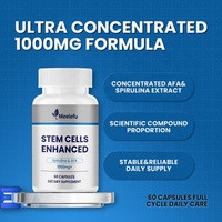 Capsules de soutien aux cellules souches végétales naturelles, formulées avec de la spiruline et des algues AFA de haute pureté