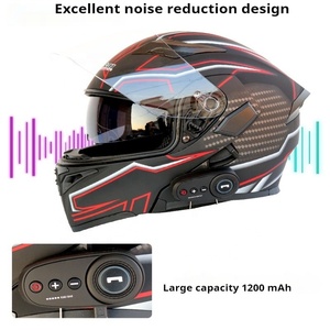 Hot bán xe máy Mũ bảo hiểm đầy đủ mặt Racing ABS xe máy Phụ kiện bluetooth Mũ bảo hiểm xe máy Predator xe máy Mũ bảo hiểm - Product Image 4