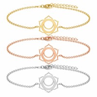 Bracelets de mode en acier inoxydable plaqué or 18 carats, étanches, les plus populaires, prêts à être expédiés en gros