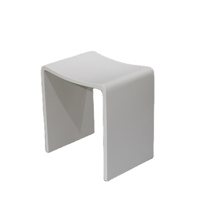 Taburete de <span class=keywords><strong>Baño</strong></span> de Piedra Artificial Blanco Gris Negro Verde, Banco de Ducha de Piedra Acrílica de Superficie Sólida - Product Image 2