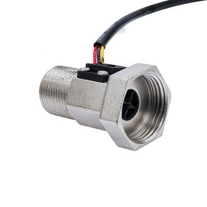 เซ็นเซอร์วัดการไหลของของเหลวแบบฮอลล์เอฟเฟกต์ รุ่น Thread Hall Effect ขนาด G3/4 นิ้ว DN20  พร้อมสาย <span class=keywords><strong>3</strong></span> เส้น ทำจากสแตนเลส สำหรับปั๊มความร้อน - Product Image 1