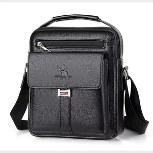 Diseño clásico de buena calidad, bolsos de hombro para hombre, bandolera de mensajero, Bolso bandolera de viaje de negocios de cuero PU personalizado - Product Image 5
