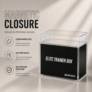 Caja de Entrenador Élite Profesional Transparente con Tapa Magnética de Acrílico, Moderna y Económica, Marca Geling, para PKMN - Product Image 4