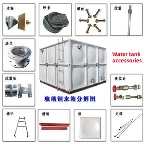 Tanque FRP <span class=keywords><strong>contra</strong></span> incendios <span class=keywords><strong>de</strong></span> 1 m³: SMC <span class=keywords><strong>de</strong></span> una pieza, sin fugas, resistente a la corrosión/presión, vida útil <span class=keywords><strong>de</strong></span> 30 años, suministro <span class=keywords><strong>de</strong></span> <span class=keywords><strong>agua</strong></span> <span class=keywords><strong>de</strong></span> emergencia - Product Image 3