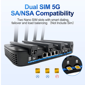 Openwrt Wifi 7 <span class=keywords><strong>Router</strong></span> Với Khe Cắm Thẻ Sim Tri-Band <span class=keywords><strong>Router</strong></span> Không Dây 5G LTE CPE Gigabit <span class=keywords><strong>Wan</strong></span> 10G SFP Cổng Quang Học Cho Tốc Độ Cao - Product Image 2