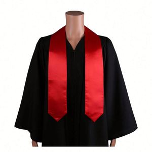 Estola de Graduación Lisa Unisex para Adultos, 60'' de Largo, Acepta Patrones Personalizados para Ceremonias Académicas - Product Image 1