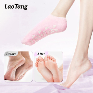 Calzini in Gel SPA OEM Idratanti Esfolianti Sbiancanti Leviganti per la Cura dei Piedi Riutilizzabili in Silicone - Product Image 1