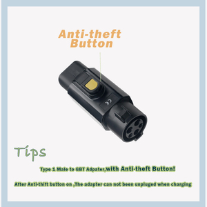 Conectores EV Antirrobo y Anticaída de 16A 32A Tipo 2 IEC 62196-2 Macho a Tipo 1 J1772 para Estaciones de Carga de Vehículos - Product Image 1