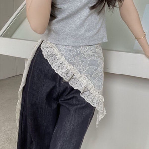Sciarpa in Seta con Pizzo Retrò, Turbante e Foulard - Stile East Gate Coreano - Product Image 3