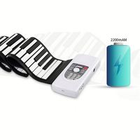 Piano portátil recargable de 61/88 teclas, teclado de silicona ecológico, juguete educativo, instrumento musical resistente al agua