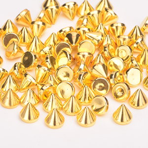 JUNAO Sil Ver Color Punk Spike Rivet Screw Bead Leather Craft Spots Rock DIY Me Tal Cone Studs pour vêtements, chaussures et décoration - Product Image 4