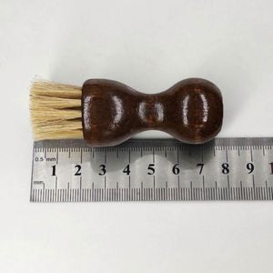 Mini Shoe Brush Gourd Shaped Small Applicator Brush for Shoe <b>Polishing</b> <b>Waxing</b> Oiling Buffing Cleaning Detail Brush - Product Image 2