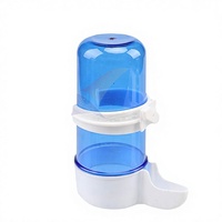 Abreuvoir et mangeoire pour oiseaux, distributeur en plastique avec design arrondi pour cages à oiseaux, utilisation intérieure/extérieure