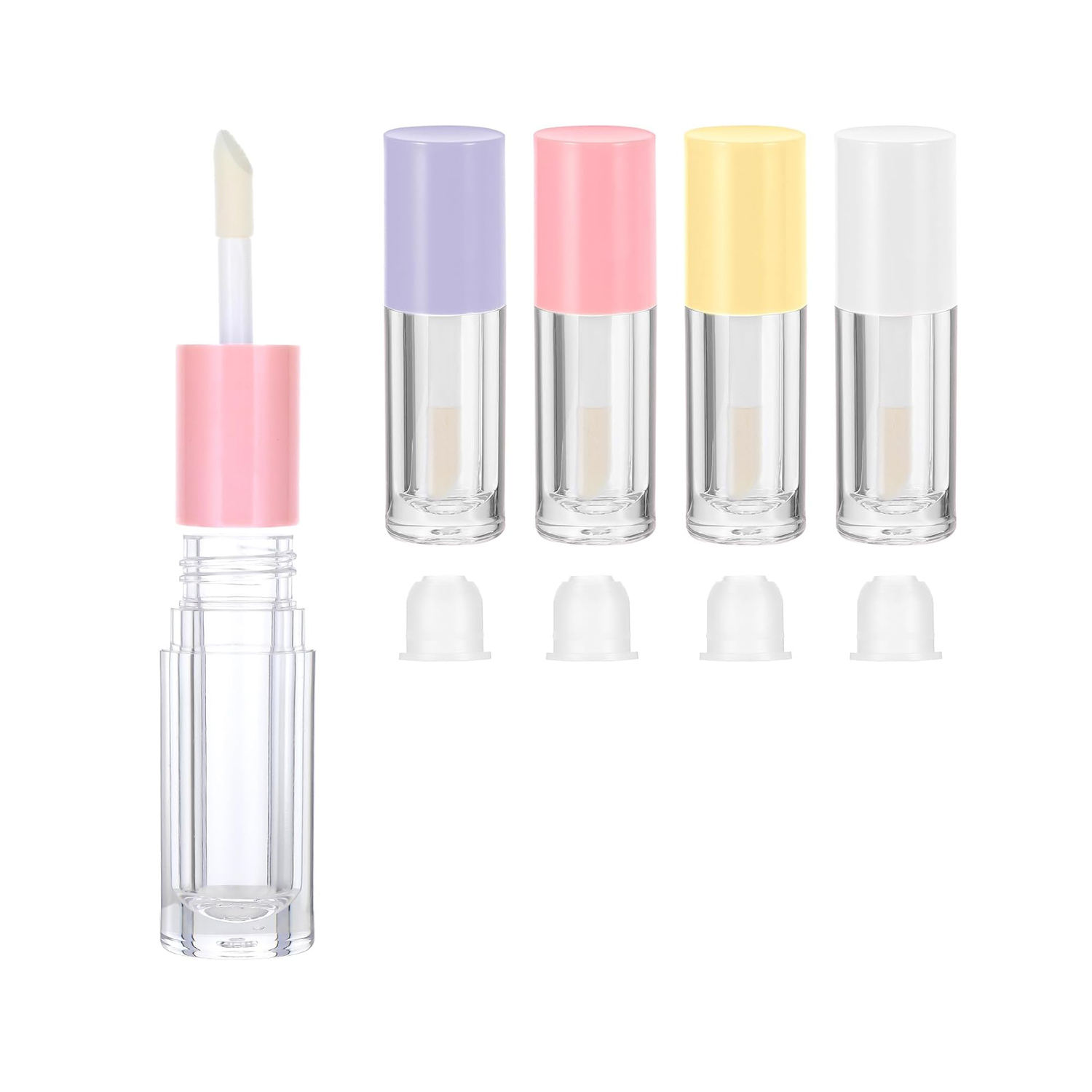 Clear Bottle+Black Lid+Side Pendant