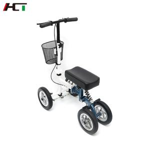 ホットセール！操縦可能な経済的な折りたたみ式スチール製ニーウォーカー（バスケット付き）、松葉杖の代替、障害者用ニーウォーカー - Product Image 3